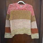 Derek Lam  10 Crosby Open Knit Color Block Sweater Size M Photo 2