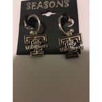 Seasons NCAA Tennessee Lady Volunteers Silver & Black Earrings Photo 2