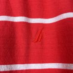 Nautica Plus Size  Red Orange White 3/4 Sleeve V-Neck Shirt Blouse Size XXL EUC Photo 4