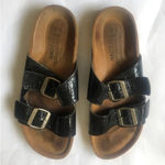 Naot Women’s slide sandals size 40 double strap Black Photo 0