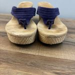 UGG  Zamora Suede Leather Thong Wedge Platform Sandals Women's Photo 2