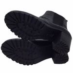 H&M black leather chunky heel ankle Boots Photo 9