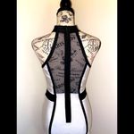 Sexy Bodycon Dress with Net Back Black Photo 5