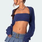 Edikted Cori Two Piece Knitted Bandeau Top Photo 0