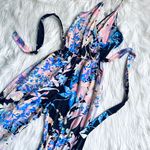 Yumi Kim  Multicolor Floral Silk Halter Jumpsuit in Black Hawaii Photo 2