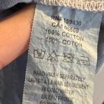 Elan  Women's Light Blue 100% Cotton Long Sleeve Button Down Shirt Size M Photo 3