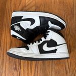 Air Jordan 1 Mid Split Black White Colorway Basketball Sneakers Women's 10 Photo 2
