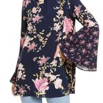 Free People  tate tunic mini dress, long flared sleeves, with pockets,size S Photo 3