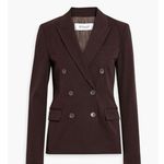 Derek Lam 10 Crosby Sandra Double Breasted Slit Blazer Chocolate Womens Size 2 Brown Photo 9