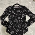 No Boundaries Celestial Black and White Sun and Moon Long Sleeve Top Sz M Photo 4