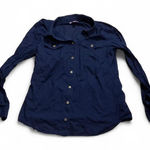 Lilly Pulitzer camp cruiser roll tab sleeve button down navy Photo 0