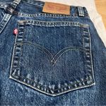 Levi's Distressed Zip Fly Denim High Waist Skirt Size 26 EUC Photo 4