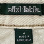 Wild Fable  Shorts Womens Sz 4 Cream Denim Highest Rise Cut Off Button Fly Photo 3