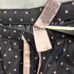 Victoria's Secret  Polka Dot PJ Joggers Loungewear Pajama Pants Charcoal Pink M Photo 5