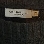 Chic Soul Black Crew Neck Sweater Photo 1