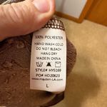 Hayden  Los Angeles Brown floral tie neck‎ babydoll top NEW size L Photo 6