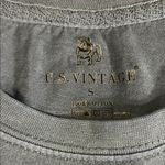 US VINTAGE Blue Long Sleeve Panama City Beach Crop Top Photo 2