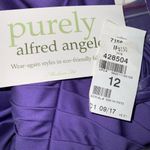 Alfred Angelo Purple Satin Strapless Bubble Hem Homecoming Prom Dress 12 NWT Photo 9