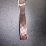 Chic Brown Textured Faux Leather Adjustable Belt Women's Size 8 Photo 2