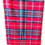 Talbots Red And Blue Tartan Plaid Cashmere Rectangle Scarf Photo 4