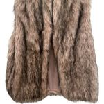 BCBGeneration NEW  Open-Front Faux Fur Vest Cabincore Holiday Winter Travel L Photo 5