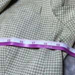Orvis Vintage River Road Houndstooth Blazer Womens 16 Green White Jacket Silk Photo 14