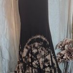 Simply Vera M Vera Wang Seamed Hanky-Hem Dress Brown and Tan Tie-Dye Photo 1