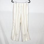 Faherty  Malibu Linen Pull On Pants Vallerta Stripe Tan White Coastal Beach Photo 2