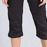 prAna  Halle Pants Women’s Black  Convertible Roll Up SZ 2 28X31 Photo 0