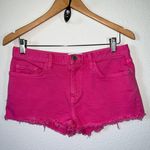 Current/Elliott Current/Elliot - Hot Pink The Boyfriend Denim Cut Off Shorts Photo 0