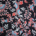 Terra & Sky Terra Sky 3X Black Coral Blue All Over Floral Top Plus Photo 4