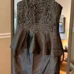 Spiegel  Gray Silver A Line Skirt Size 8 Photo 0