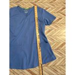 HH Works by Healing Hands Blue V Neck Scrub Top Short Sleeve Women's Small Photo 7