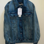 Calvin Klein  Studio woman’s  Indigo Denim Trucker Jacket Photo 0