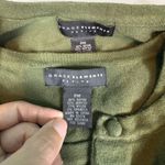 Grace Elements Petite Olive Green Button Down 3/4 Sleeve Cardigan Sweater Photo 2