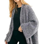 Free People Women's BFF Oversized Teddy Knit Cardigan Drape Boho Sweater M NWT Photo 0