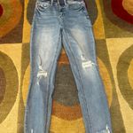 Altar'd State Altar’d Stare Stretch Frayed Distressed High Rise Skinny Jeans Light Wash 26 Photo 0