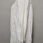 Lucky Brand  Cream & White Jacquard Knit Henley Size 1X Photo 2