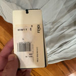 Fendi Size 46 Women Poplin Top Heron Blue Flowers 1450 Retail Brand New Photo 1