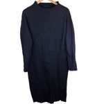 Frank & Eileen Frank‎ & Eileen Isabelle Funnel Neck Effie Capelet Dress Size Large Black Fleece Photo 4