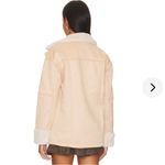 Lovers + Friends Elise Faux Shearling Coat in Nude Photo 2