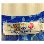 NWT India Boutique One Size Blue Palm Tree Embellished Asymmetric Hem Tank Dress Photo 5