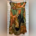 Tropical Print Dress Orange Size XS Photo 1