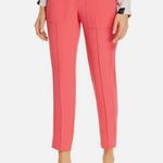 Nic+Zoe  Womens Pink Pocketed Elastic Waist Tapered -leg Wear To Work Pants 16 Photo 1