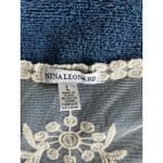 Nina Leonard  Open Cardigan Jacket Cream Floral Lace Kimono Size Large Photo 6