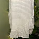 DAO CHLOE DAO Boutique Mini Dress Cream in Color with Ruffle in Front Size Med Photo 1