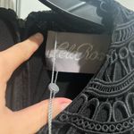 NEW Lela Rose Couture Black Dress with Lace Overlay and Sleeves Size 8 Photo 11