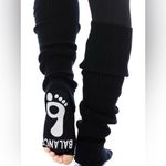 PERFECT BALANCE BLACK LEG WARMERS WITH GRIP — SIZE S/M YOGA PILATES BARRE Photo 8