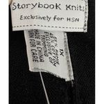 *New Storybook Knits Sweater Skirt Womens 1X Black Maxi Dark Acadamia Classic Photo 3