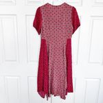 Sharagano  Mixed-Print Sharkbite Hem Dress Photo 7